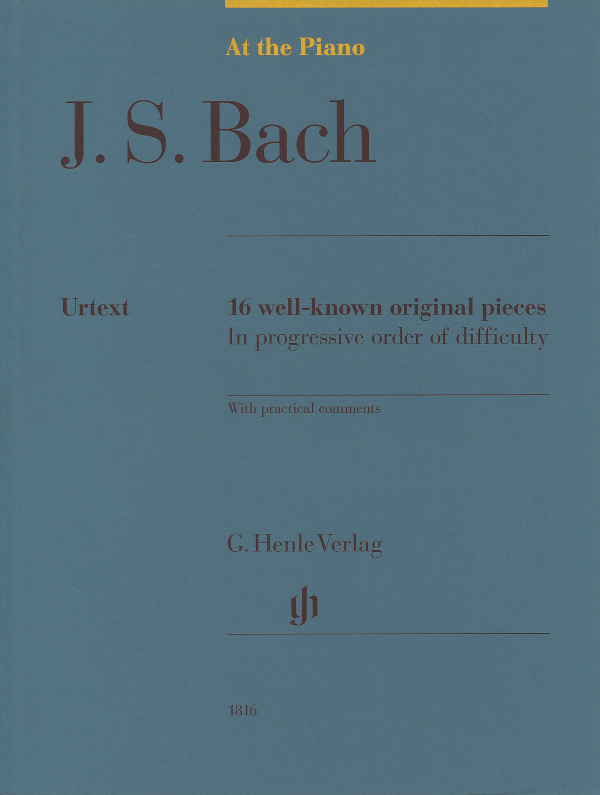 Bach, 16 well-known original pieces (Henle)