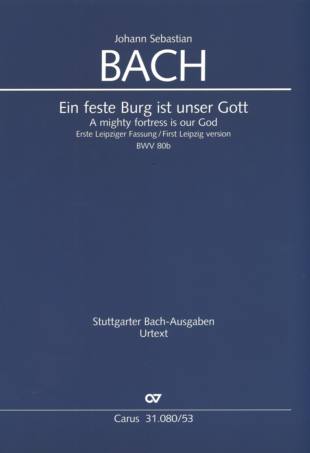 Bach, Kantate BWV 80b [G/E] (Carus)