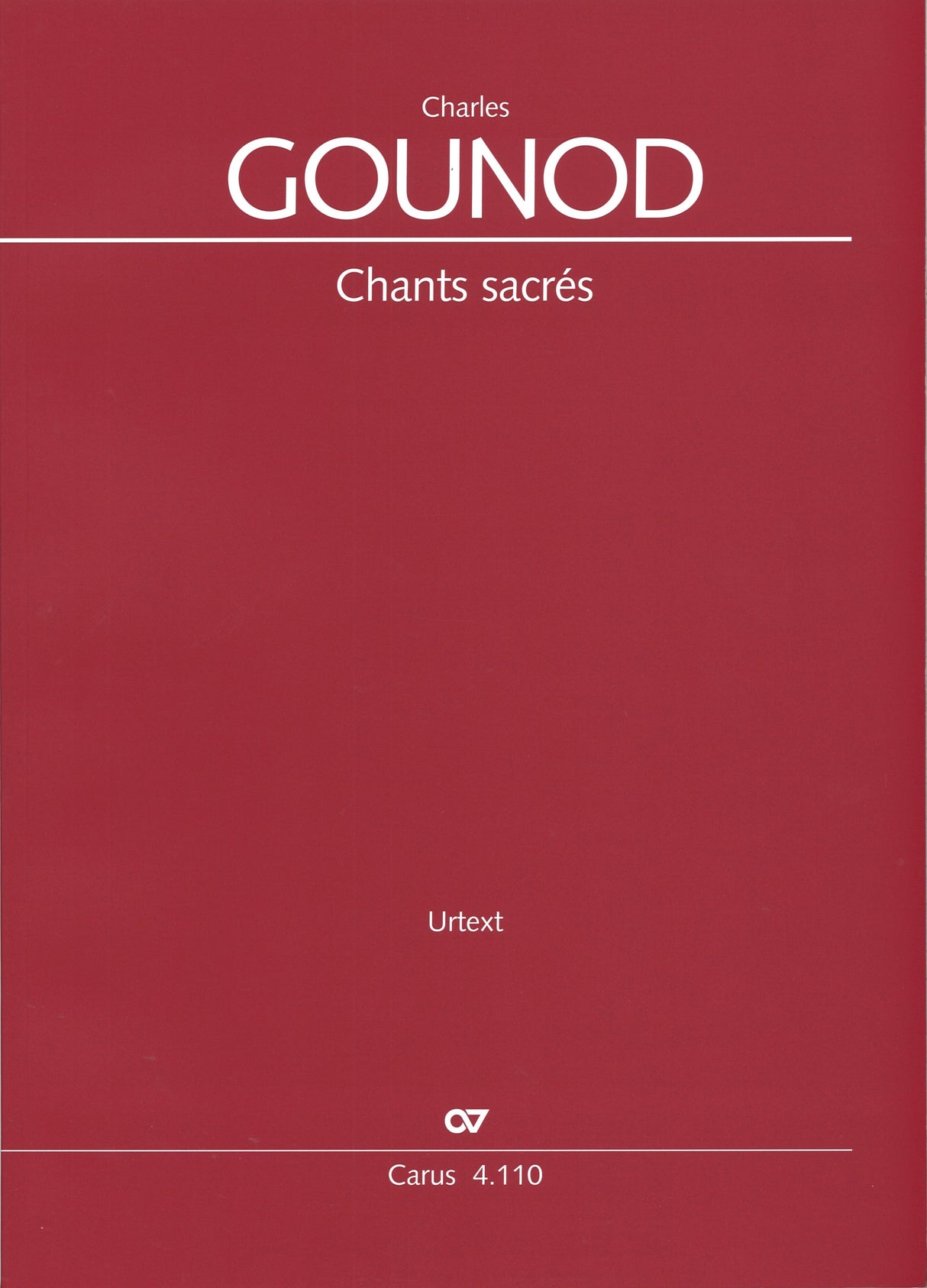 Gounod, Chants sacres: Motets (Mixed) (Carus)