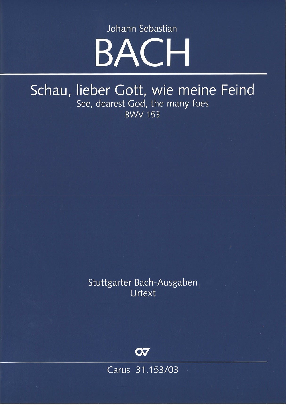 Bach, Kantate BWV 153 [G/E] (Carus)