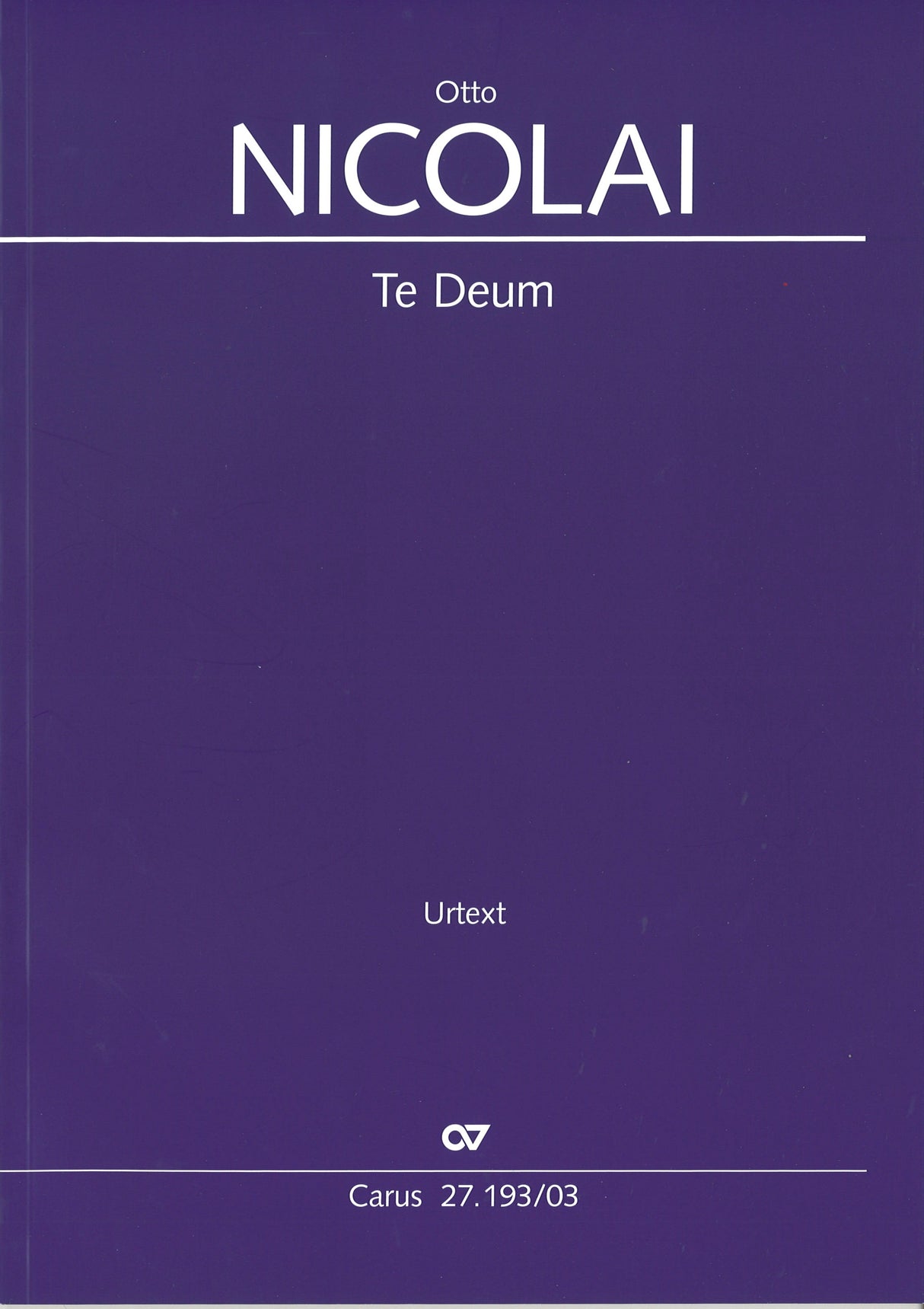Nicolai, Te Deum [L/G] (Carus)