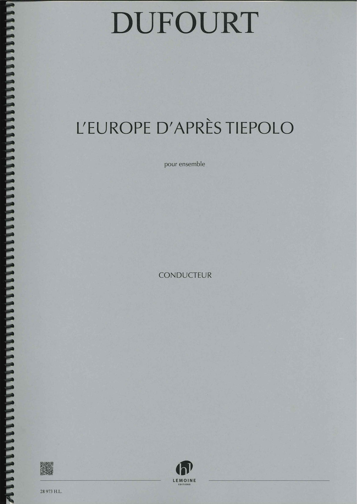 Dufourt, Europe d'apres Tiepolo (Lemoine)