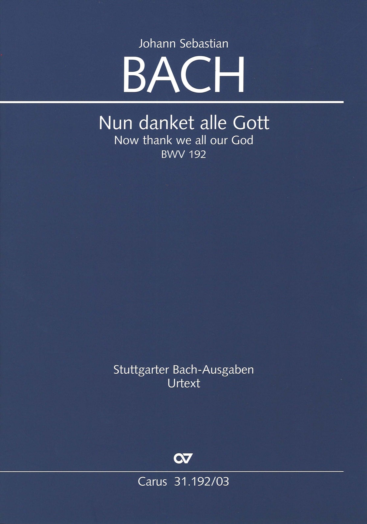 Bach, Kantate BWV 192 [G/E] (Carus)