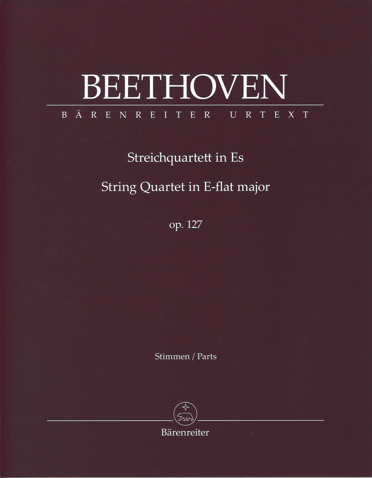 Beethoven, String Quartet op. 127 (Barenreiter)