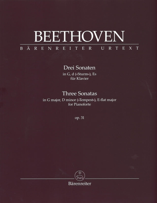 Beethoven, Sonatas No. 16, 17, 18 op. 31 (Barenreiter)