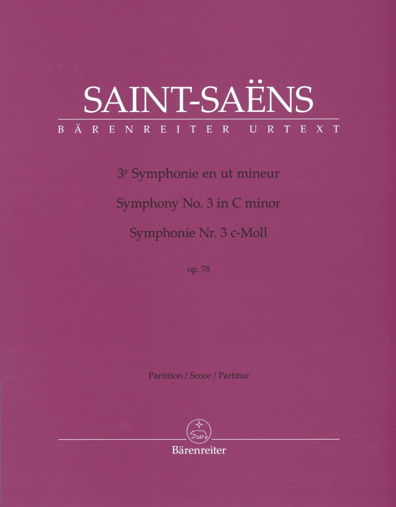 Saint-Saens, Symphony No. 3 Full Score (Barenreiter)