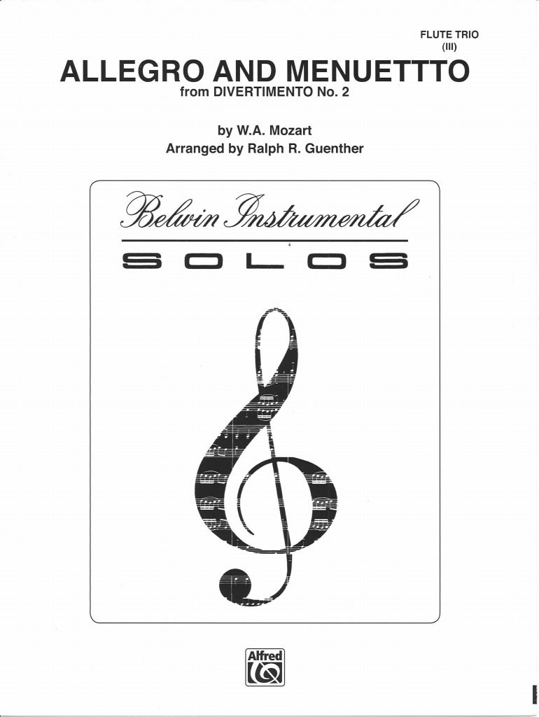 Mozart, Allegro and Menuetto (3Fl) (Belwin/Alfred)