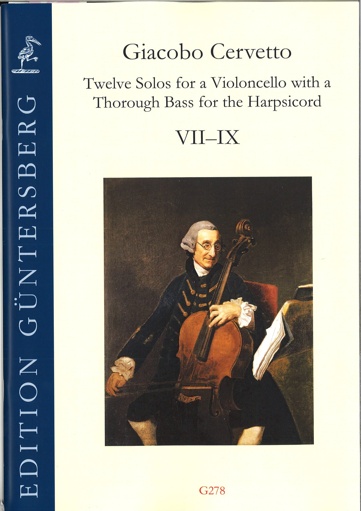 Cervetto, 12 Solos op. 2, 7-9 (Vc,Bc) (Guntersberg/Walhall)