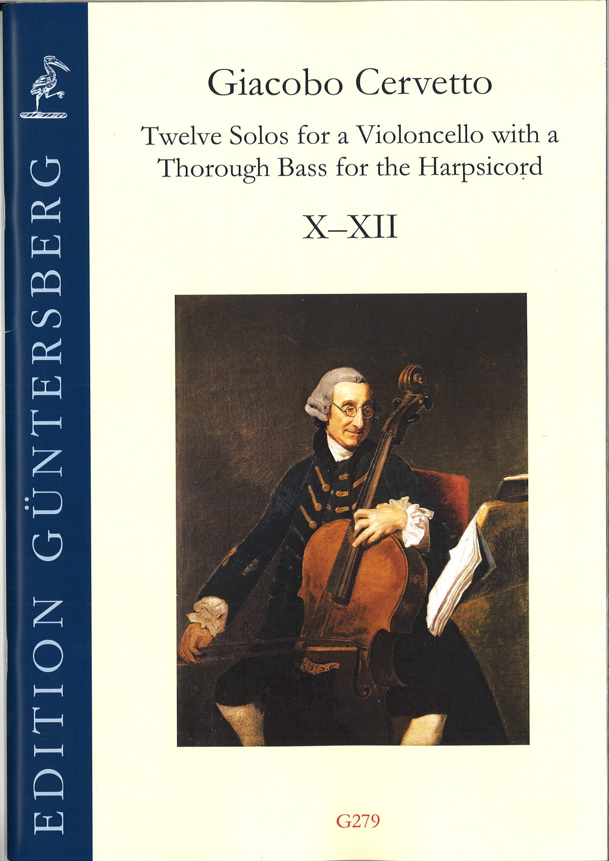 Cervetto, 12 Solos, op. 2, 10-12 (Vc,Bc) (Guntersberg/Walhall)