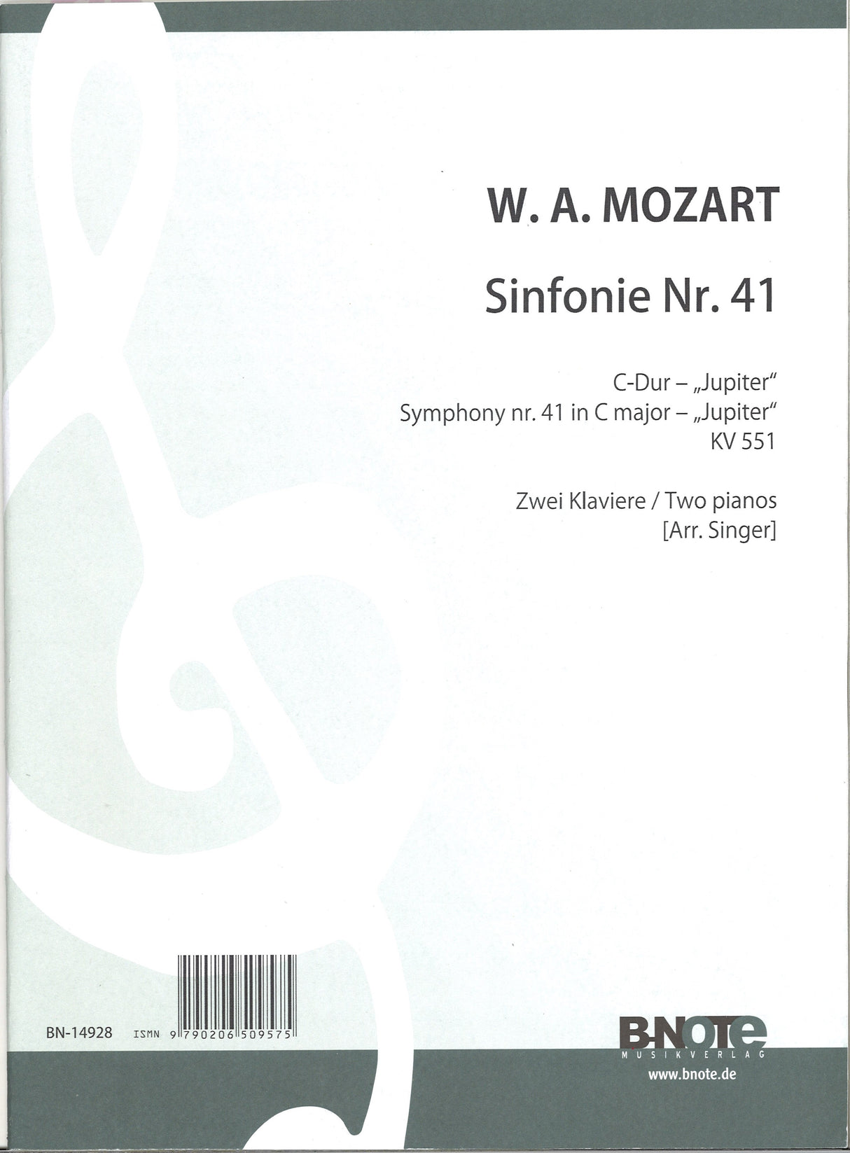 Mozart, Symphony No. 41 KV 551 'Jupier' (B-Note)