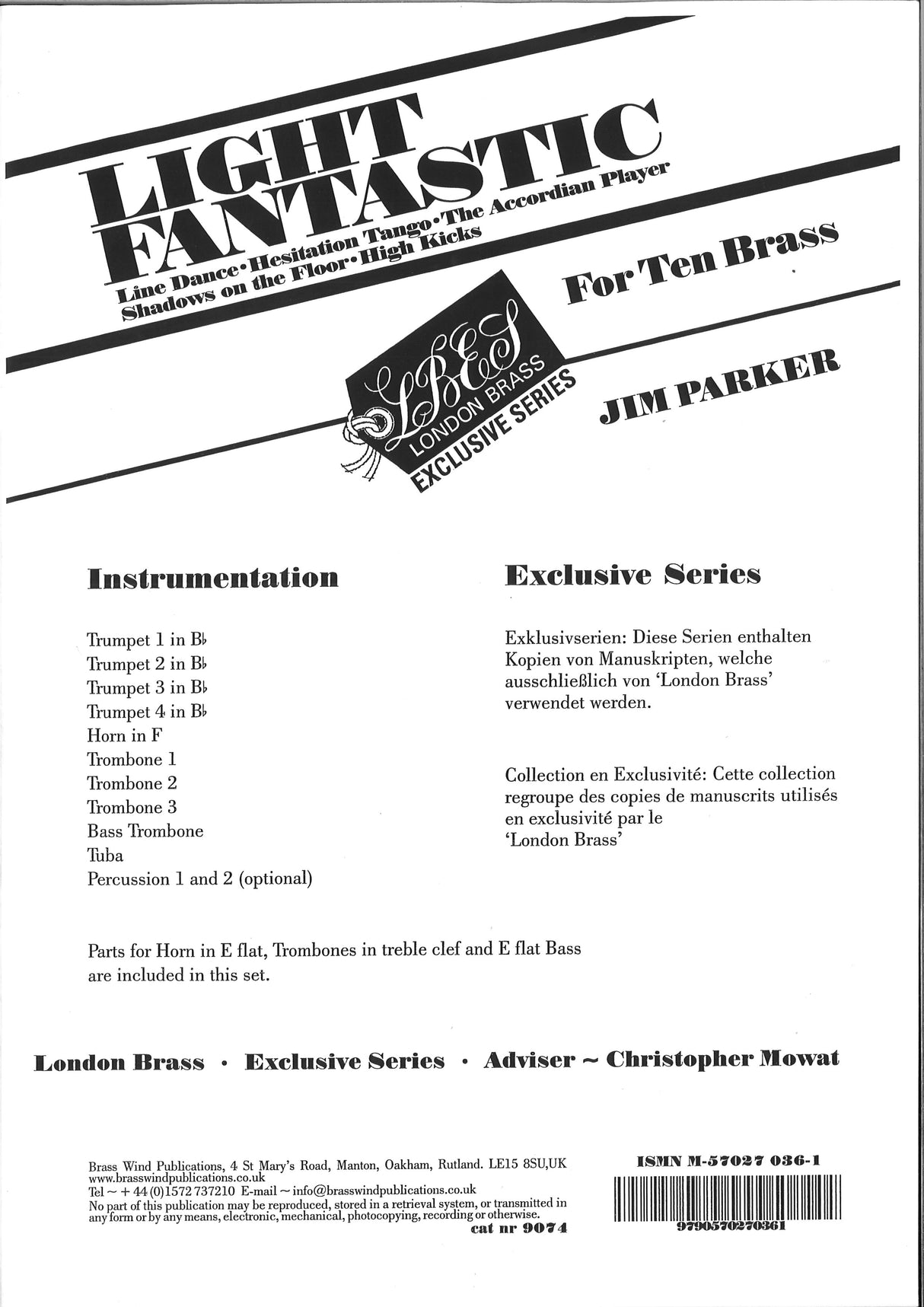 Parker, Light Fantastic (10-part) (Brass Wind Publications)