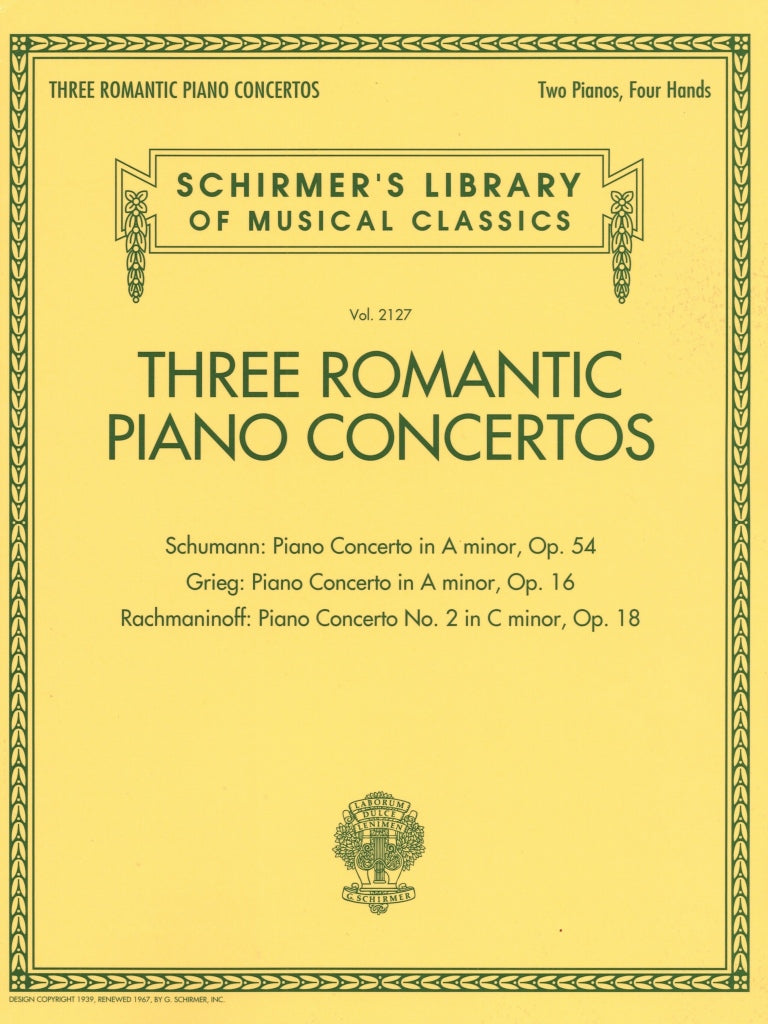 3 Romantic Piano Concertos (G.Schirmer)