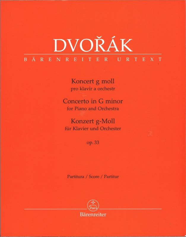 Dvorak, Concerto for Piano op. 33 (Barenreiter)