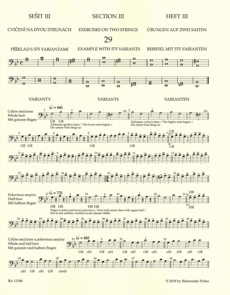 Sevcik, School of Bowing op. 2 Bk 2 (Barenreiter)