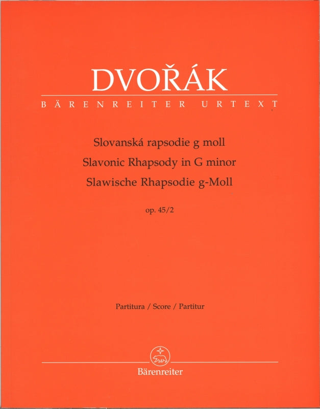 Dvorak, Slavonic Rhapsody op. 45/2 Score (Barenreiter)
