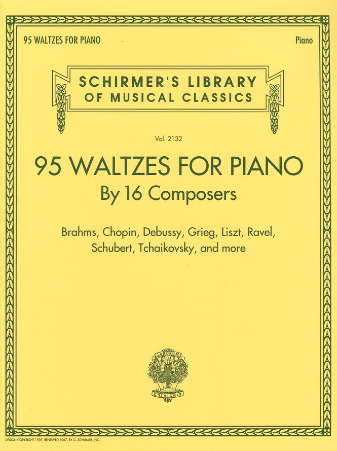 95 Waltzes for Piano by 16 Composers (G.Schirmer)