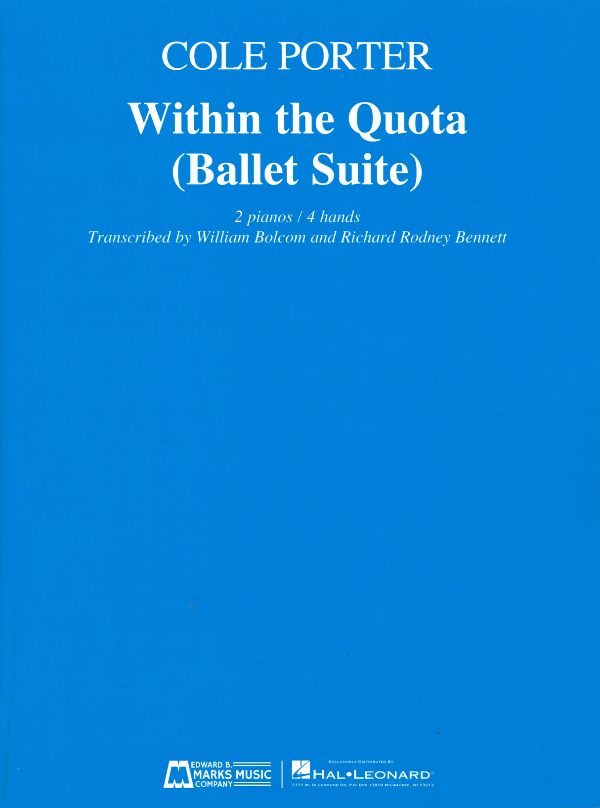 Porter, Within the Quota: Ballet Suite (Marks)