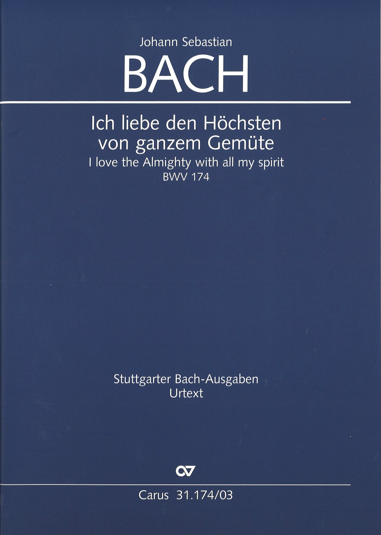 Bach, Kantate BWV 174 [G/E] (Carus)