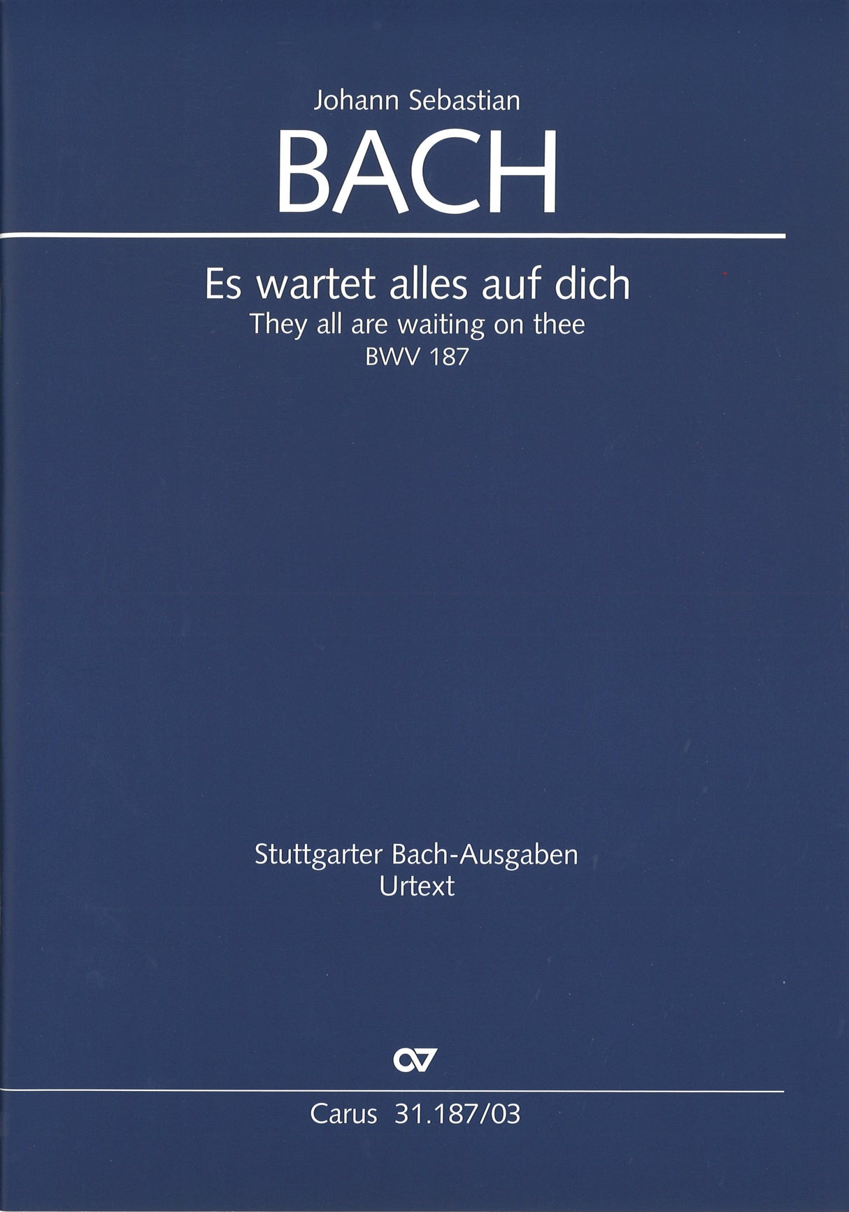Bach, Kantate BWV 187 [G/E] (Carus)