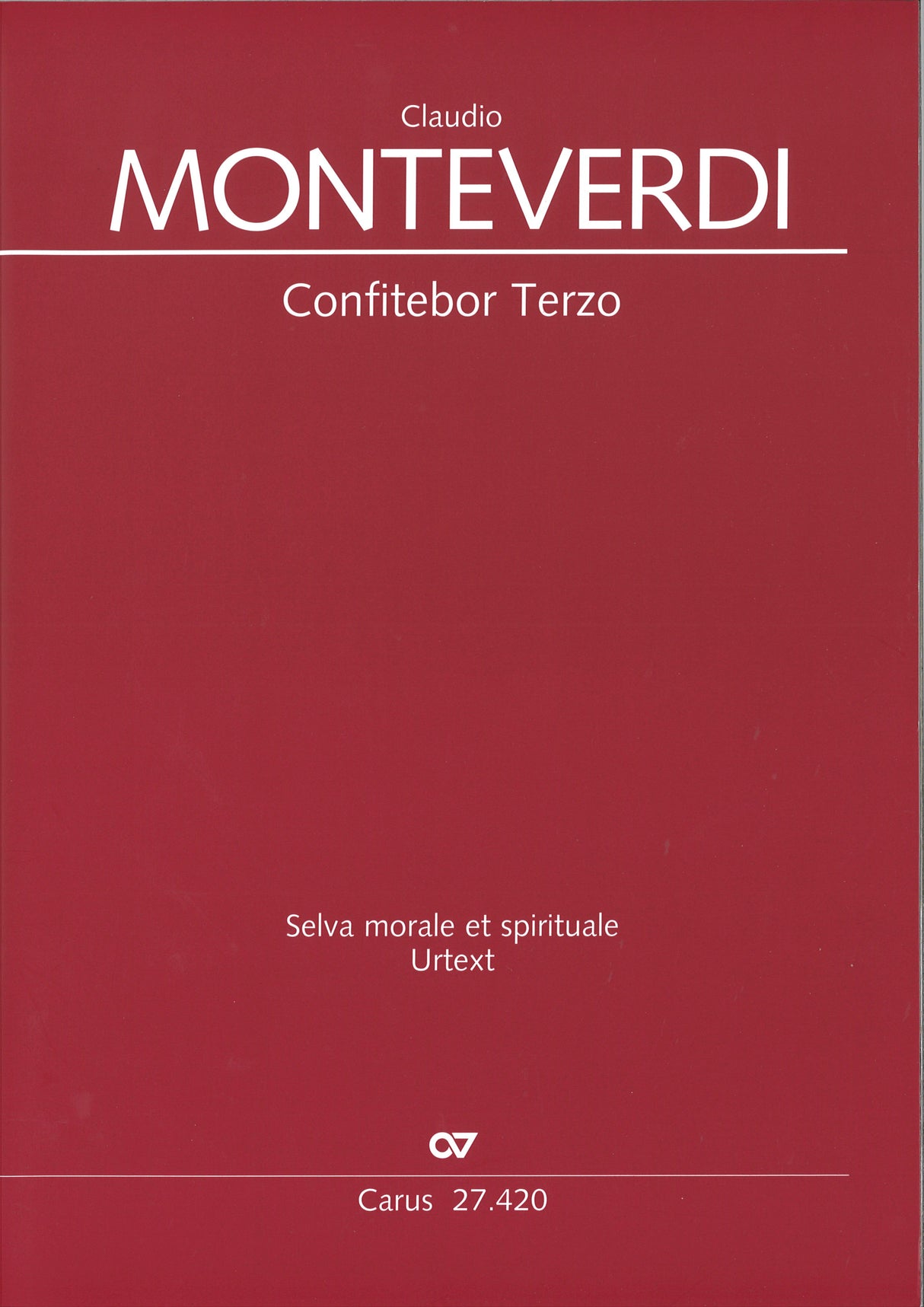 Monteverdi, Confitebor III (SSATB,Bc) (Carus)