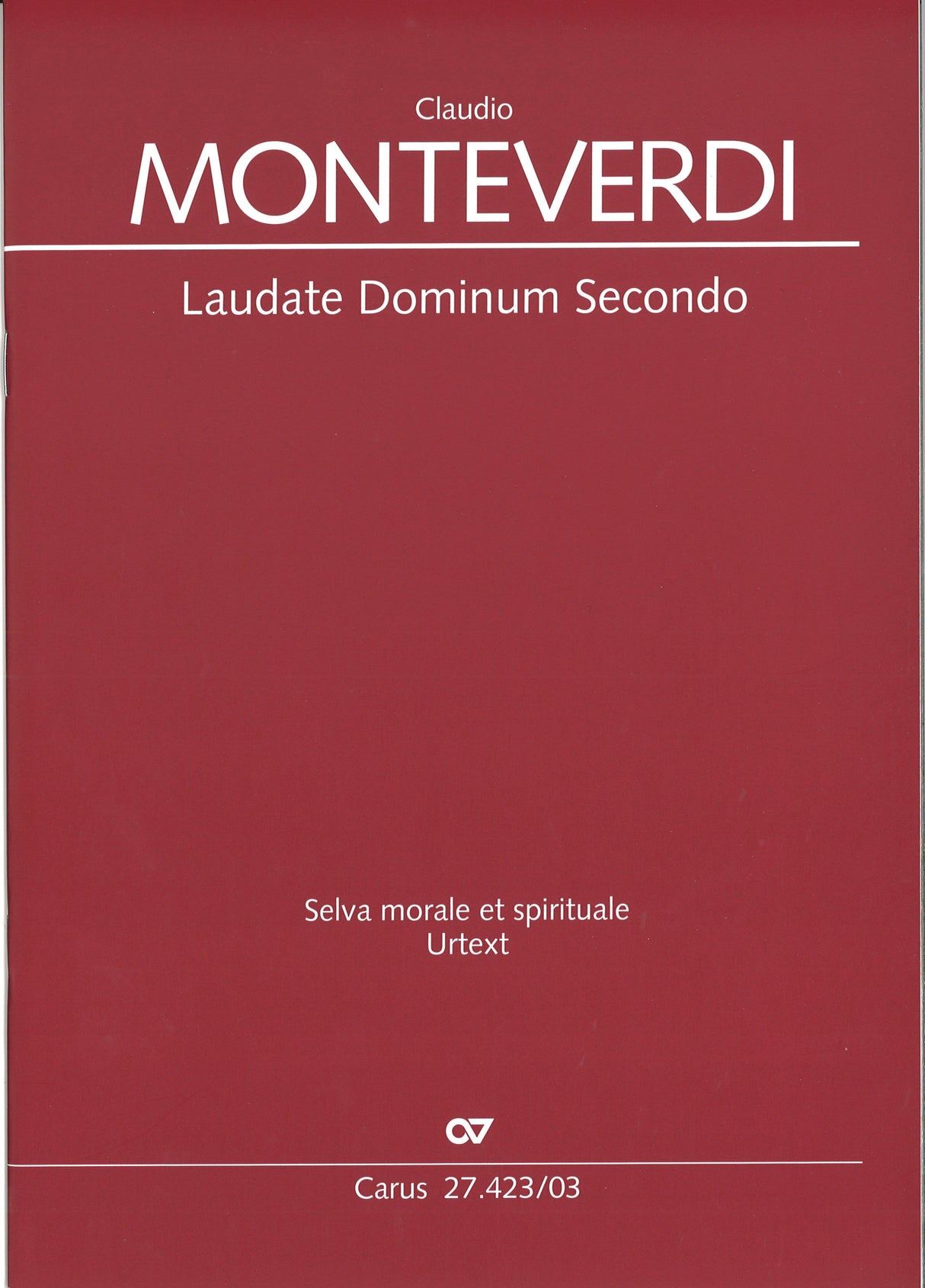 Monteverdi, Laudate Dominum II SV 273 (Carus)