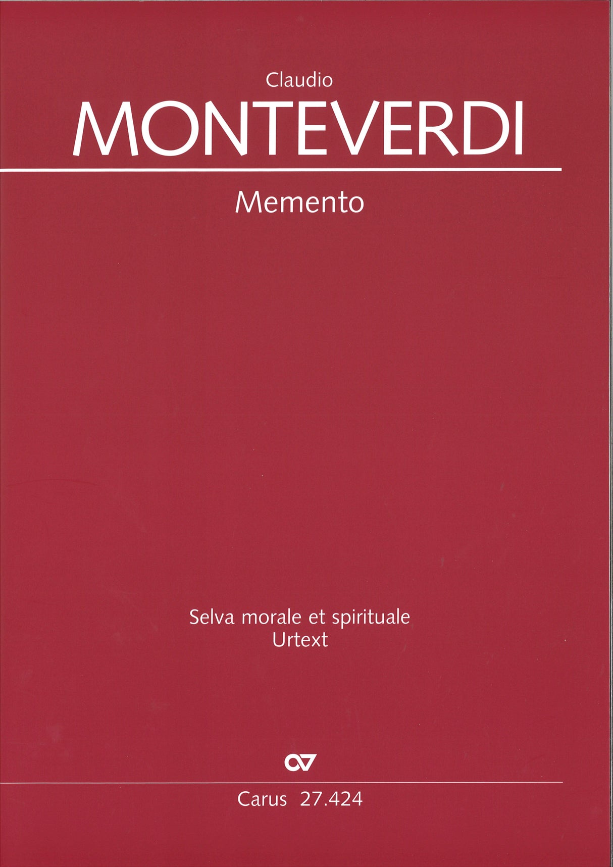 Monteverdi, Memento Domine David SV 276 (Carus)