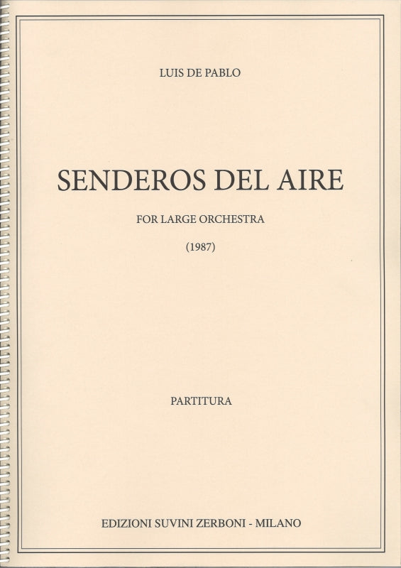 Pablo, Senderos del aire (1987) (Suvini Zerboni)
