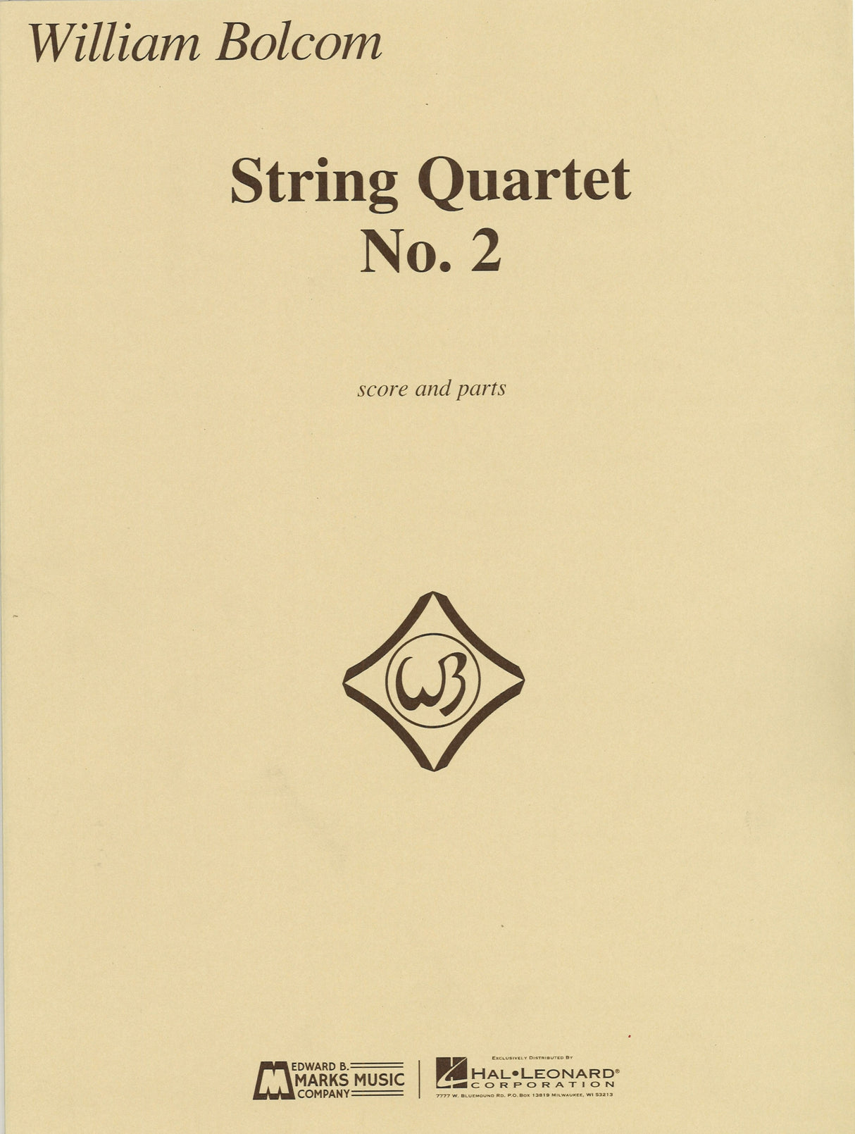 Bolcom, String Quartet No. 2 (Marks)