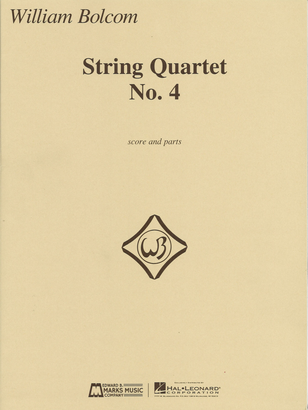 Bolcom, String Quartet No. 4 (Marks)