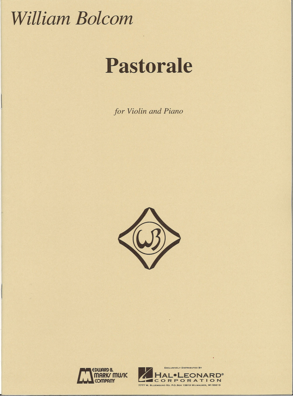 Bolcom, Pastorale (Marks)