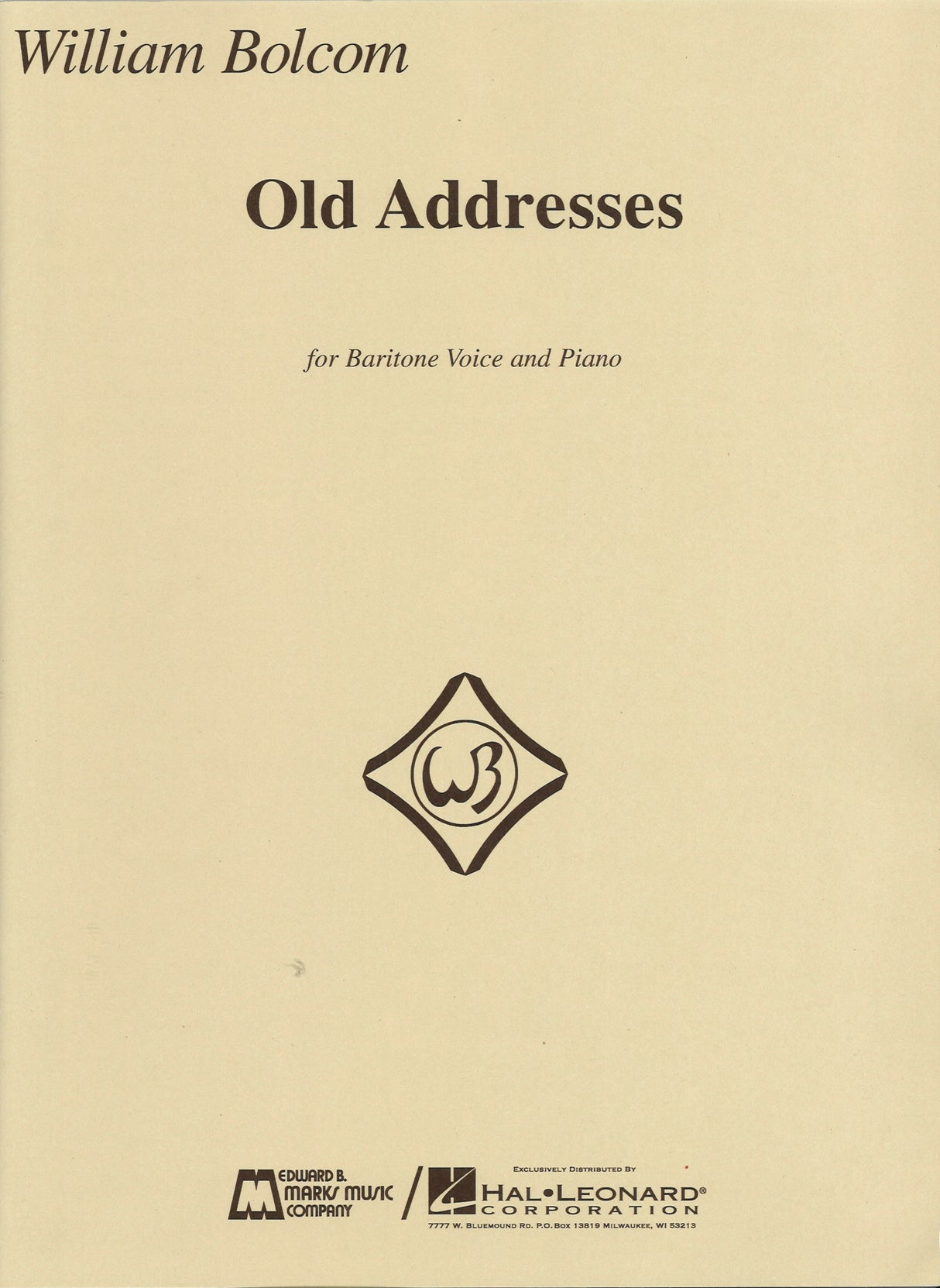 Bolcom, Old Addresses (Marks)