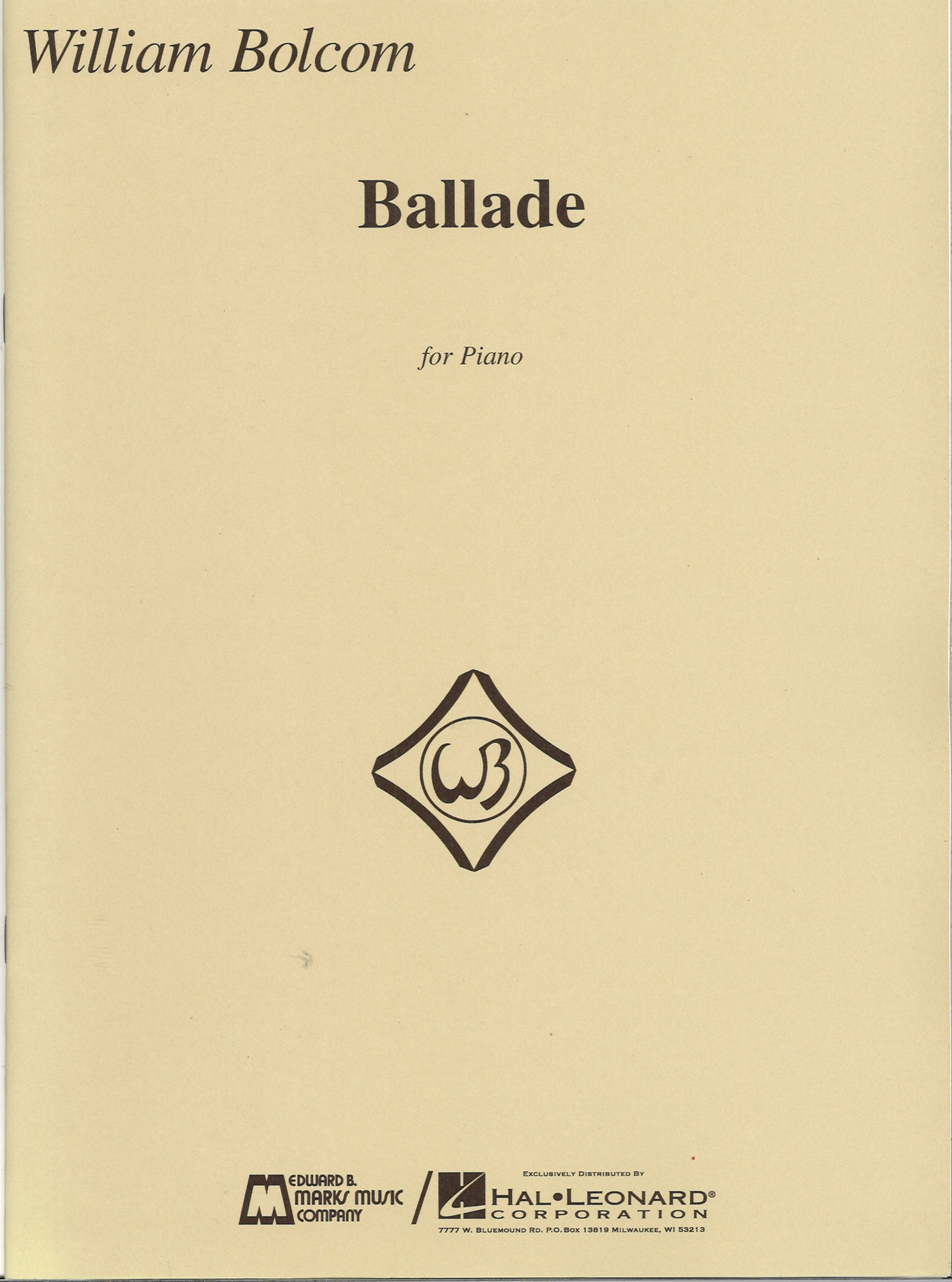 Bolcom, Ballade (Marks)