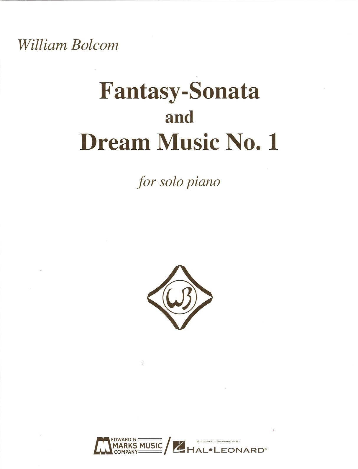 Bolcom, Fantasy Sonata & Dream Music 1 (Marks)