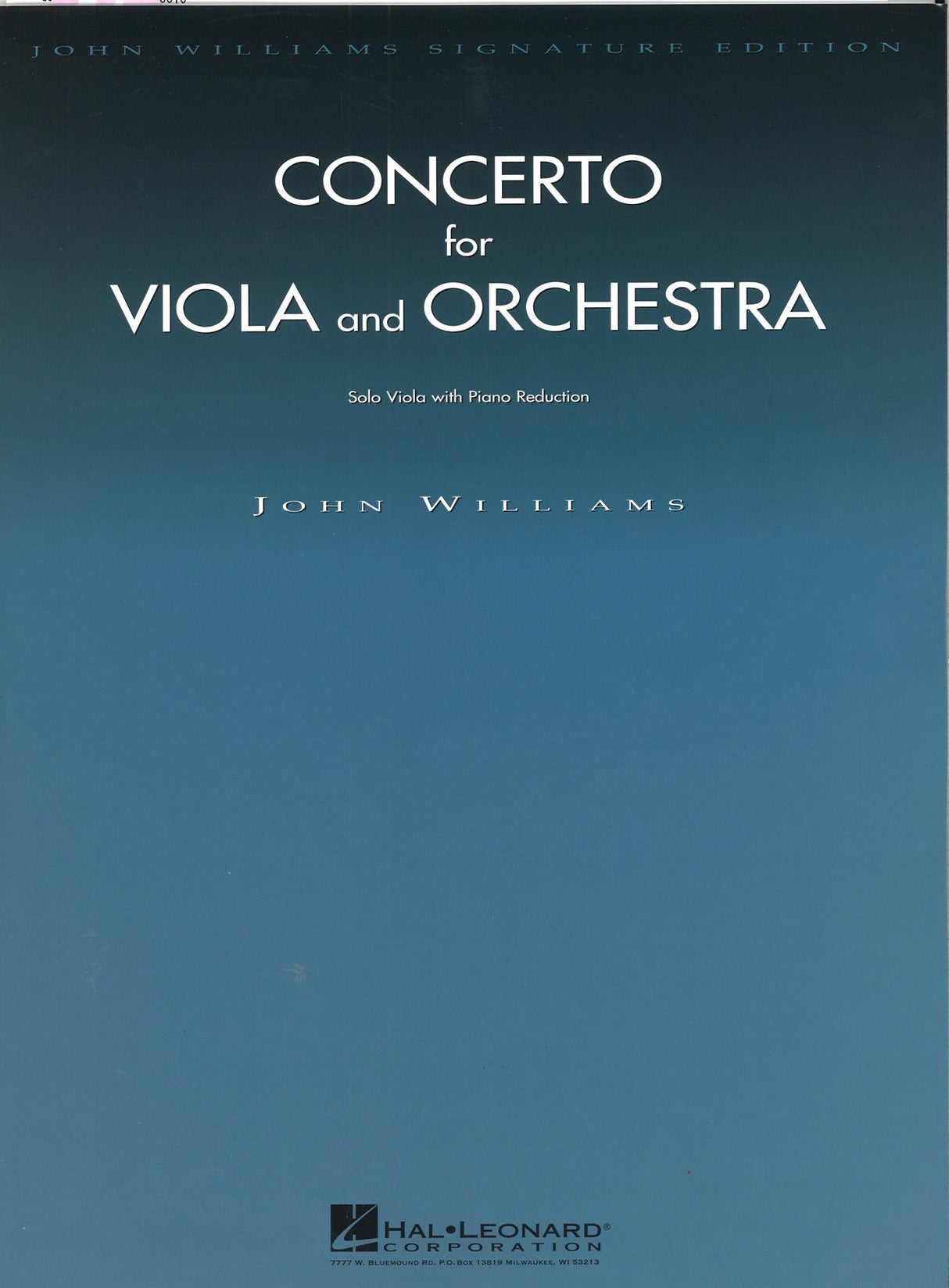 Williams,J., Concerto for Viola and Orch (Hal Leonard)