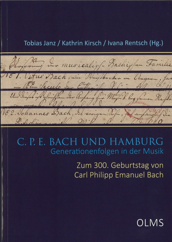 Janz, C.P.E. Bach und Hamburg: Generatio (Olms)