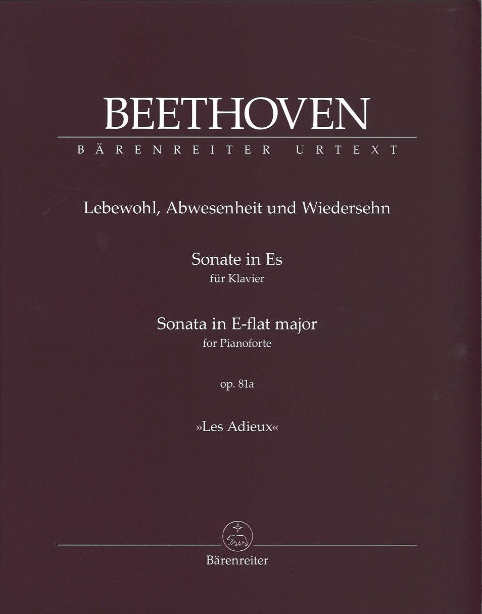 Beethoven, Sonata No.26 'Les adieux' (Barenreiter)