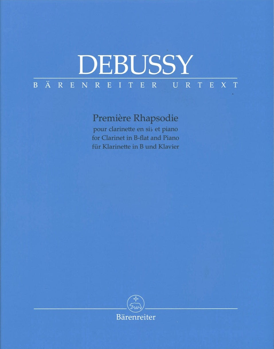 Debussy, 1ere Rhapsodie (Cl,Pf) (Barenreiter)