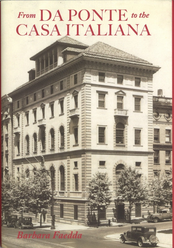 Faedda, From Da Ponte to the Casa Italia (Columbia University Press)