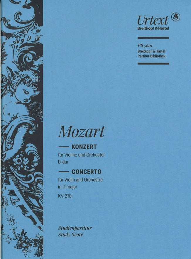 Mozart, Concerto for Violin KV 218 (Breitkopf)