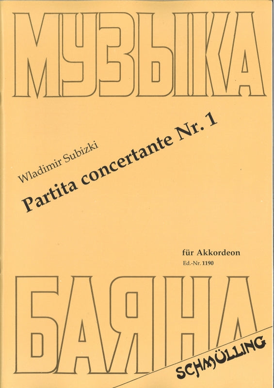 Subitzki, Partita concertante Nr. 1 (Karthause-Schmulling)