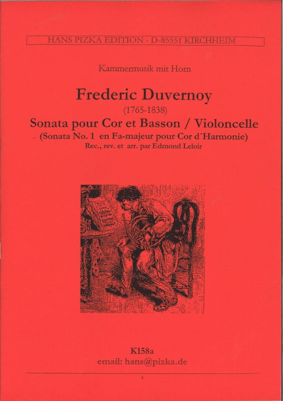 Duvernoy, Sonata No. 1 in F (Hn,Vc/Bn) (Pizka)