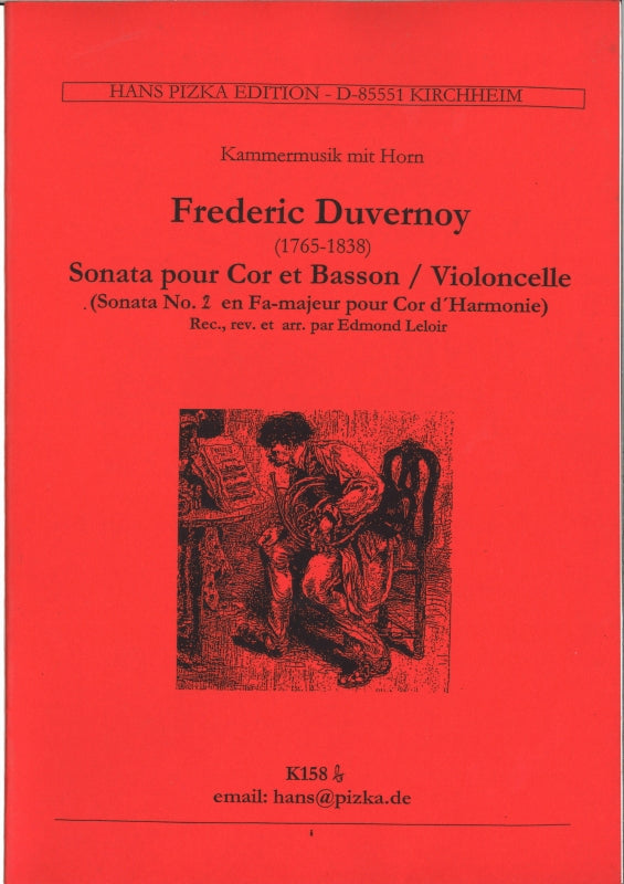 Duvernoy, Sonata No. 2 in F (Hn,Vc/Bn) (Pizka)