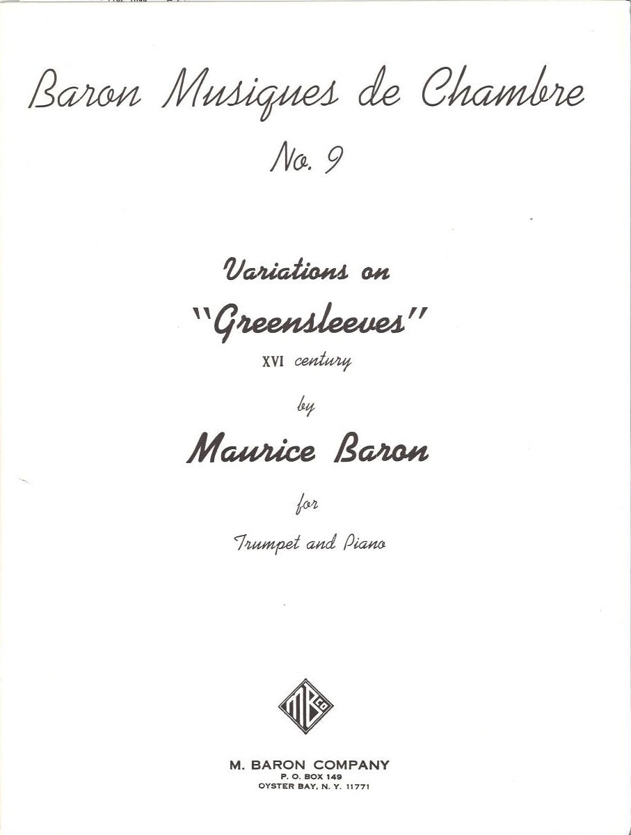 Baron, Variations on 'Greensleeves' (M.Baron)