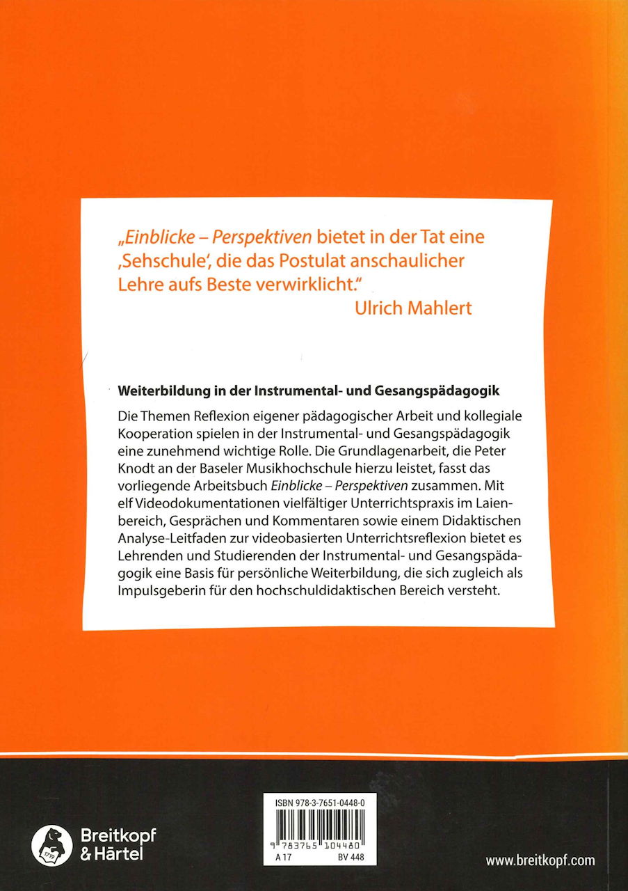 Knodt, Einblicke - Perspektiven (+DVD) (Breitkopf)