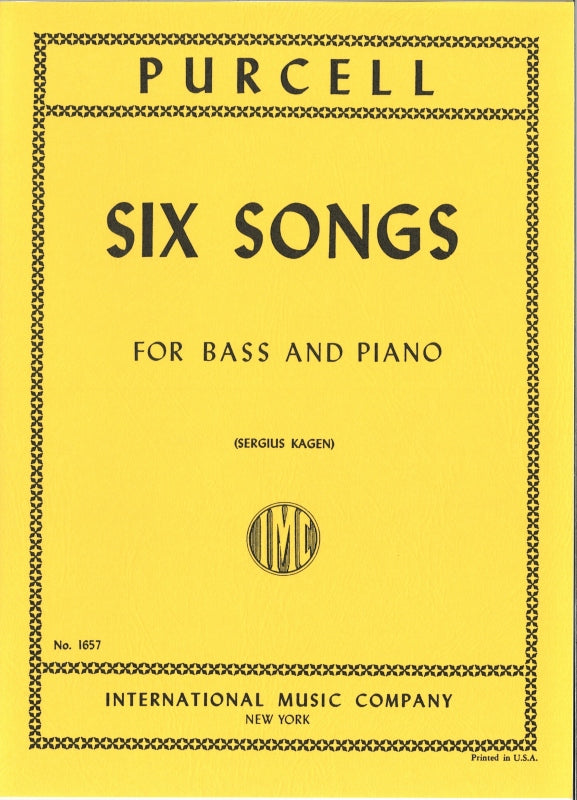 Purcell, 6 Songs for Bass [E] (IMC)