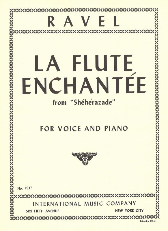 Ravel, La flute enchante [F] (IMC)
