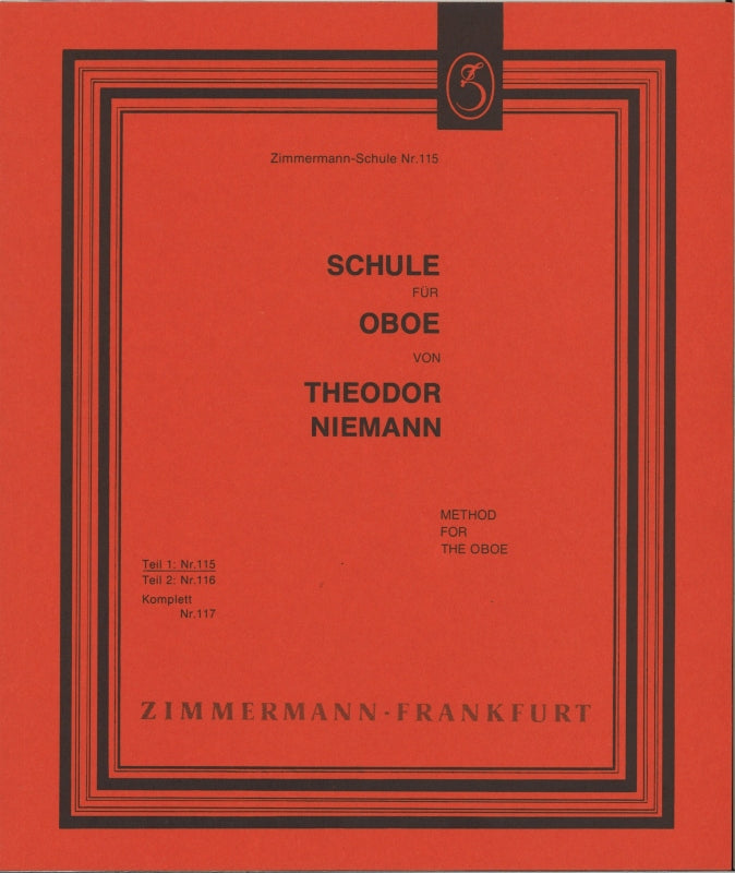 Niemann, Schule fur Oboe 1 (Zimmermann)