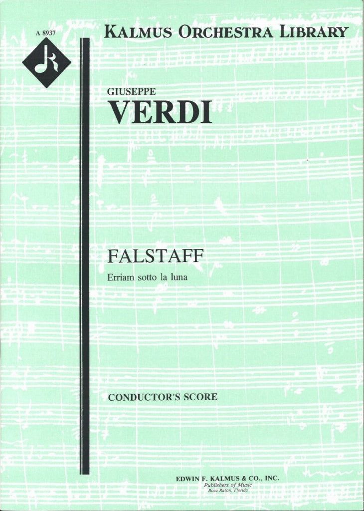 Verdi, Erriam sotto la luna (Full Score) (E.F.Kalmus)