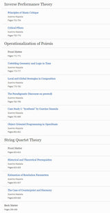 Mazzola, Topos of Music II, Performance (Springer-Verlag)