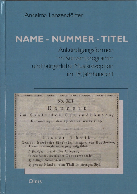 Lanzendorfer, Name - Nummer - Titel (Olms)